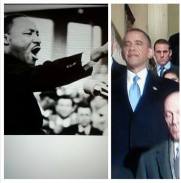 Dr. Martin Luther King, Jr. (left) President Barack Obama (right)